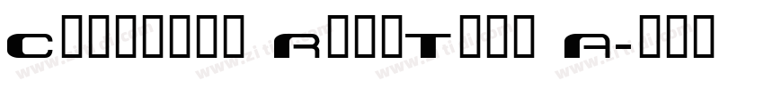 Chemical Reaction A字体转换